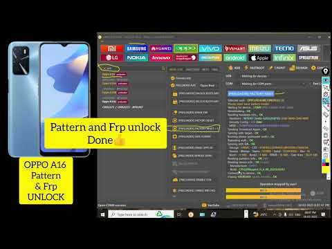 Oppo A16 Pattern And Frp Unlock with Unlock Tool | Oppo Cph 2269 pin & Frp Unlock by Unlock Tool