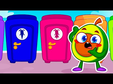 Which Restroom Should Avocado Baby Go to? 🚽 Potty Training with Pit & Penny 🥑