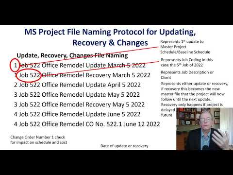 MS Project Tutorial 8 File Naming Protocols for effective tracking in MS Project