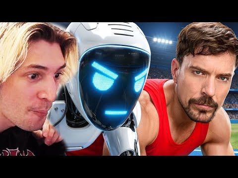 World's Fastest Man Vs Robot! | xQc Reacts to MrBeast