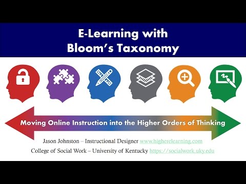 E-Learning with Bloom's Revised Taxonomy
