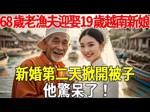 台東68歲老漁夫迎娶19歲越南新娘，新婚第二天掀開被子，他驚呆了#蝴蝶飛飛 #民間故事 #奇聞趣事 #古代小說#懸疑#老年情感
