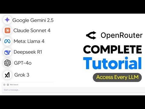 How to use Openrouter (Access Every LLM At Once)