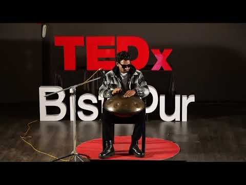 My Musical journey with Handpan: A divine connect | Sumit Kutani | TEDxBistupur