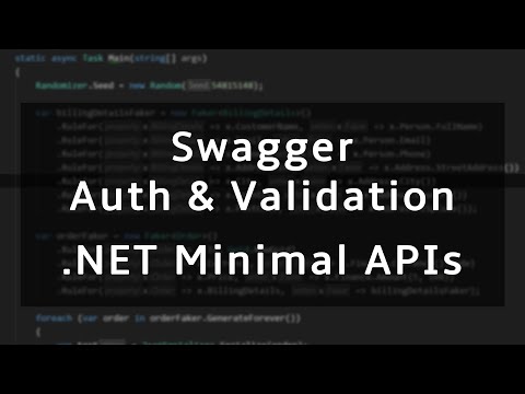 Extending .NET Minimal APIs with Swagger, Authentication & Validation