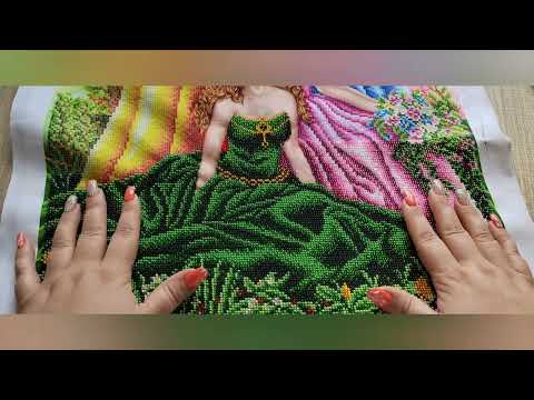 59. Как вышивать большие работы бисером. Мой способ