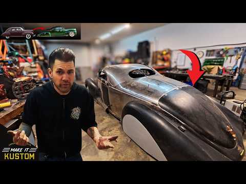 COMPLEX 😭 Trunk Gutter FROM SCRATCH & INSTALL 1939 Lincoln Zephyr Coupe Conversion