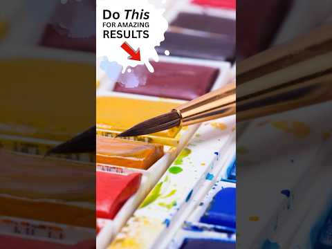 try this one amazing tip to transform your watercolours #Watercolour 🎨