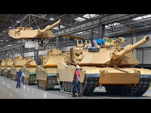 How the US Army Rebuilds Its Powerful M1 Abrams Tanks Inside Massive Factory