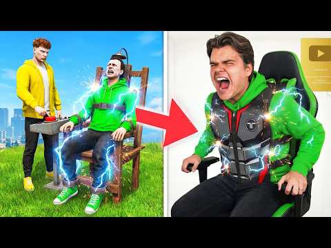 GTA 5 MANHUNT But I FEEL PAIN IRL (Haptic Suit)