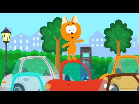 Котенок и волшебный гараж 🚜 – Парковка – Мультфильм для детей про машинки