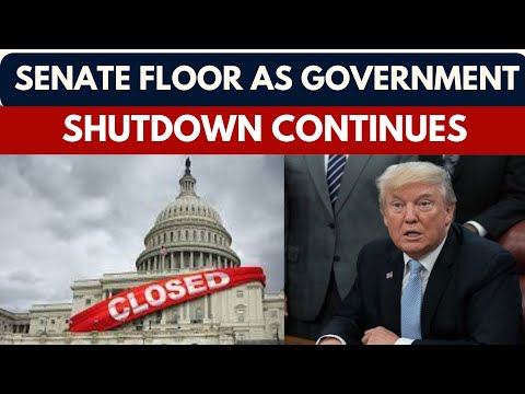 LIVE: Senate Floor as Government Shutdown Continues | US Congress Stalemate | Breaking News Coverage