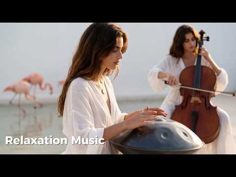π¦©Pastel Healing Music | Handpan & Cello on the Pink Salt Flats (1-Hour Zen Horizon)