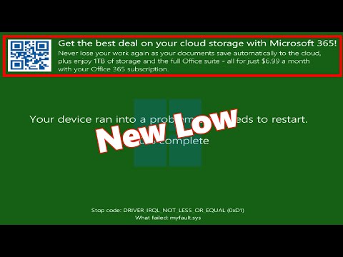 They Put an Ad into the Blue Screen of Death