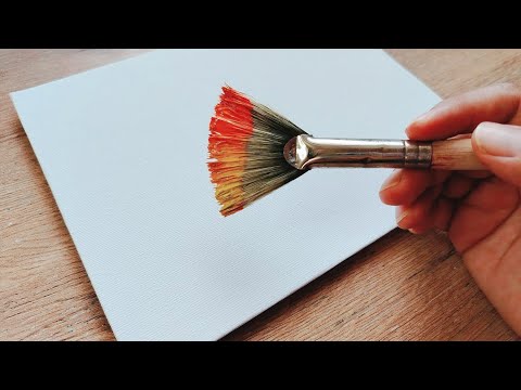 The Lighthouse and the Sea at Sunset ☀️/ Acrylic Painting for Beginners