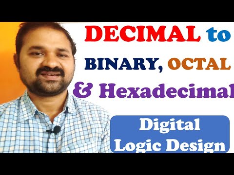 Convert  Decimal to any other Base(Binary, Octal, Hexadecimal)| Conversion from One radix to another