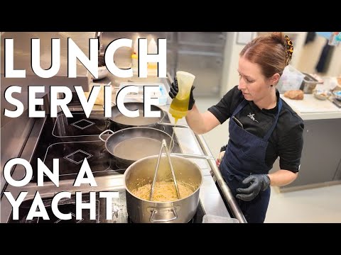 Guest Lunch onboard a Super Yacht - Full service - prep to dessert!