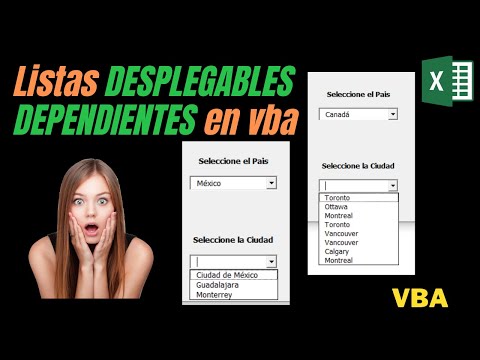 🟢 Crear Listas Desplegables Dependientes en Formularios de VBA en Excel