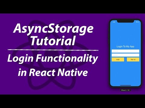 Login Functionality in React Native | AsyncStorage Tutorial