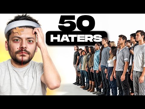 J'invite 50 haters face à moi (ils ont 10 secondes pour me roaster)