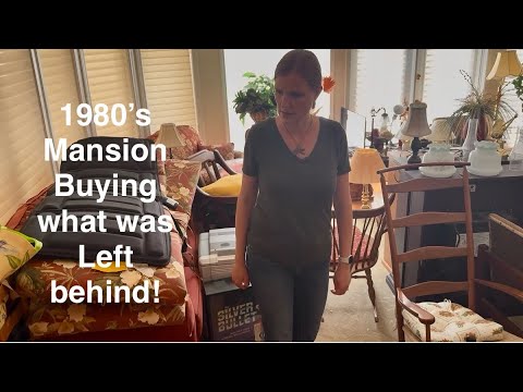 Abandoned 1980's Mansion & buying what was left behind!