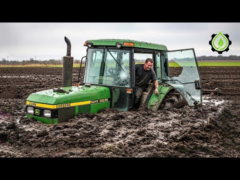 Tractor Stuck In Mud Compilation | Amazing Tractor Operator Skills #13