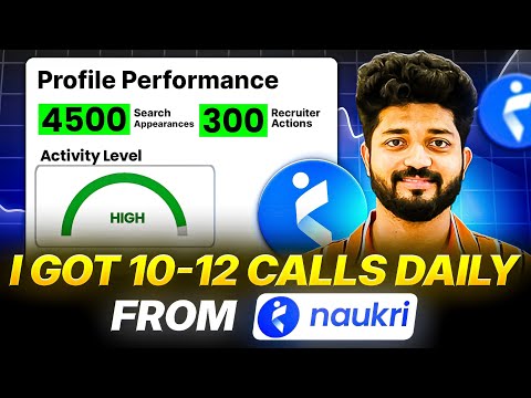5 Simple Steps To Get MORE Interview Calls From Naukri Com || Fresher Must Watch