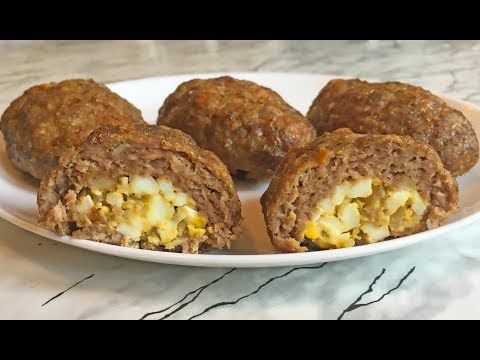Meat Zrazy with Egg and Onion / Cutlets with Filling / Simple Recipe