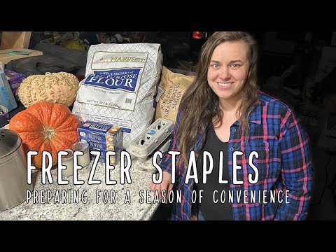 Prepping Freezer Staples - Meals of convenience for the coming season