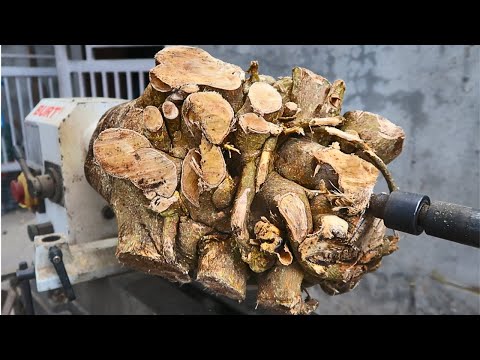 Wood turning - Grapefruit root