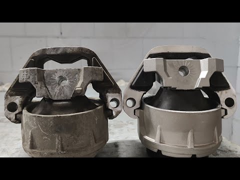Replacement of hydraulic engine mounts Audi A6 C7