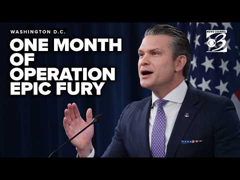FULL GAGGLE | Hegseth gives update as Operation Epic Fury enters one month