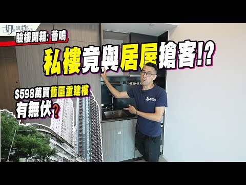 🤯黃大仙薈鳴: 驗樓開箱🤯私樓竟與居屋搶客⁉️ $598萬買舊區重建樓有無伏❓｜胡‧說樓市