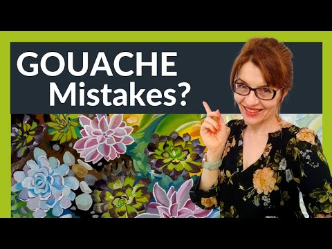 Gouache Mistakes! (Beginners Painting Tutorial)
