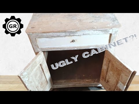 ANTIQUE cabinet RESTORATION from 1900's era. Literally TRASH.
