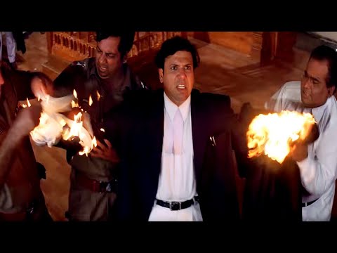 इन्साफ ना मिलने पर गोविंदा ने अदालत में खुद को ज़िंदा जलाने की कोशिश की - Bollywood Comedy Movie