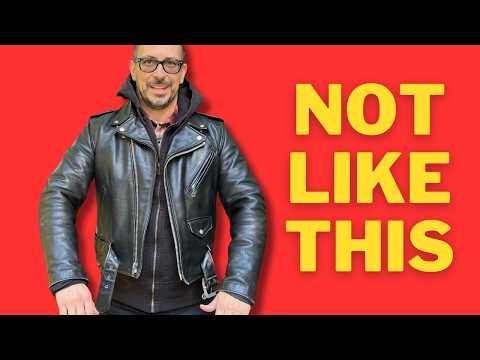 How a Men’s Leather Jacket Should Fit: Trim vs Loose