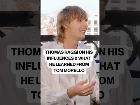⁠Thomas Raggi on His Influences & What ​⁠Tom Morello Taught Him 🎸🔥#maneskin #rocktalk #tommorello