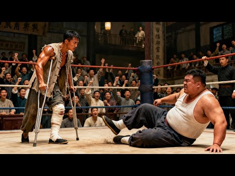 The underdog cripple turned out to be a kung-fu master—one move and the champion was down!