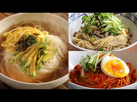 후루룩 한 입에 말아 쏙! 국수 3가지 🍜 : 3 Korean Noodles Recipes [우리의식탁]