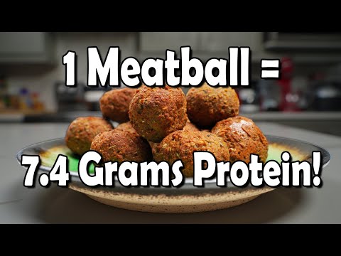 Meaty High Protein Meatballs -But VEGAN!