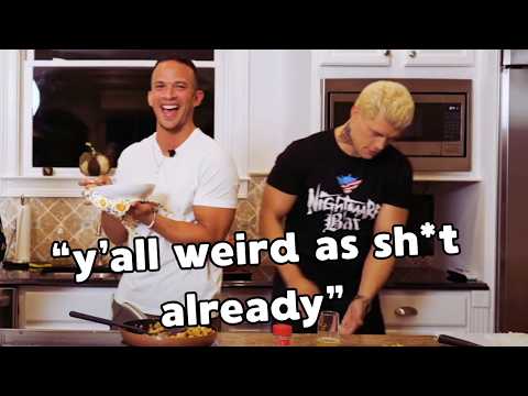 cody rhodes and ricky saints being passive aggressively sibling coded