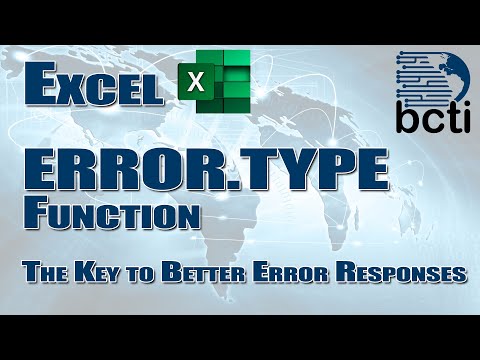 Microsoft Excel - ERROR.TYPE: The Key to Better Error Responses