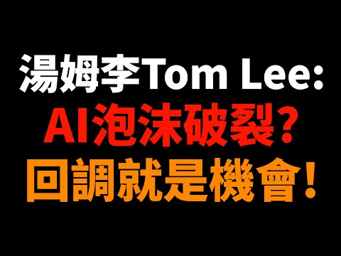 湯姆李Tom Lee：AI泡沫破裂？回調就是機會！
