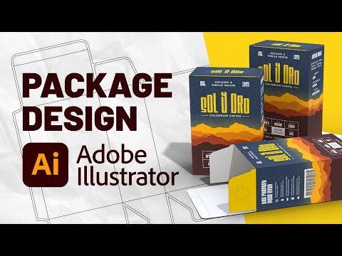 Packaging Design in Illustrator + Realistic 3D Mockups
