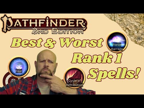 Pathfinder2e - My Top 5 and Bottom 5 Rank 1 Spells!