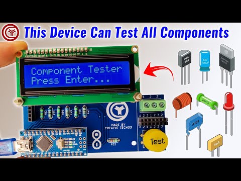 how to make All in one Component Tester led, transistor, inductor, capacitor, diodes