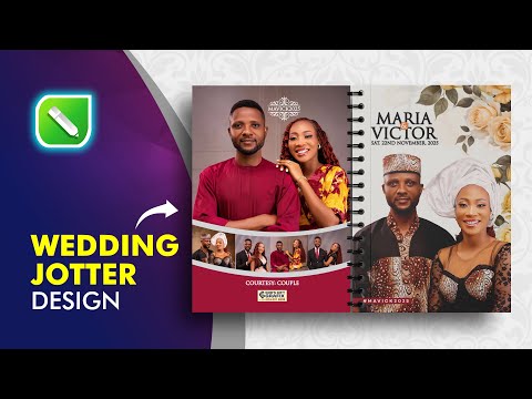 WEDDING JOTTER DESIGN IN CORELDRAW || Full Tutorial!
