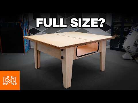 Hiding a Ping Pong Table in a Gaming Table