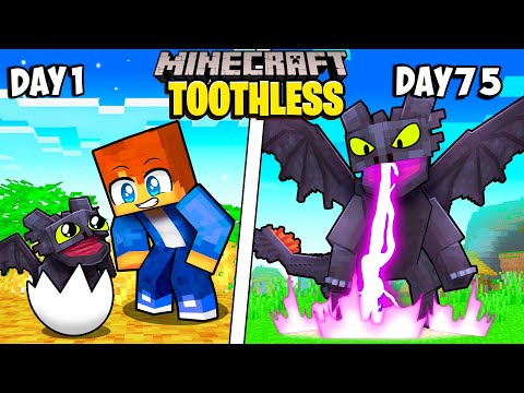 I Survived against TOOTHLESS in Minecraft